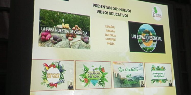 Presentan videos de carácter educativo sobre la papa y los espacios naturales
