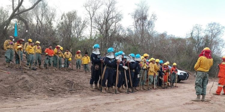 Brigadistas resisten en Ñembi Guasu: sofocan el fuego mientras piden solidaridad pese al anuncio oficial de extinción