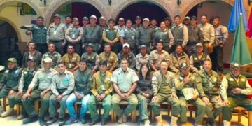 Guardaparques, tras el encuentro nacional de Abolac. Foto: Sumando Voces