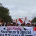 Marcha en defensa del ärea protegida Reserva Nacional de Flora y Fauna Tariquía. Foto: CEDIB