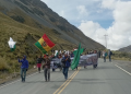 Enfermos, agotados y en medio de un frío glacial, marcha indígena llegó a La Paz