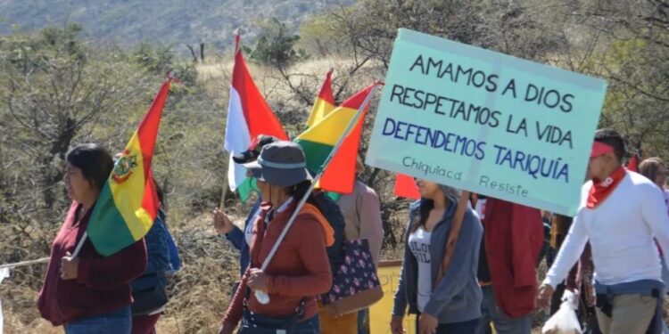 Marcha de defensoras y defensores de Tariquía
