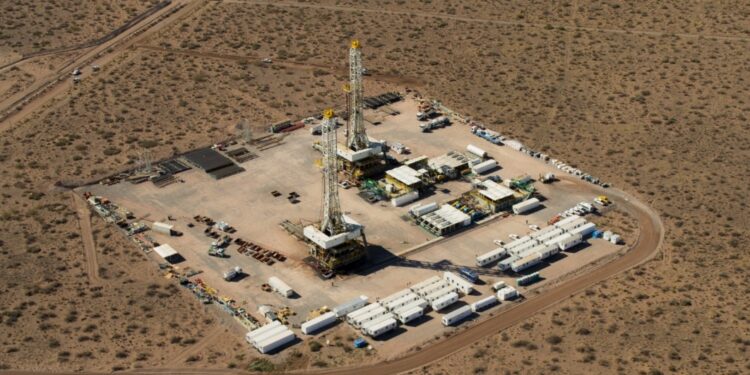 Yacimiento de Vaca Muerta en Argentina. Foto: Ministerio de Economía y Energía